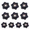 10 Pcs M8 Star Clamping Nuts 32mm, Plastic Clamping Nuts