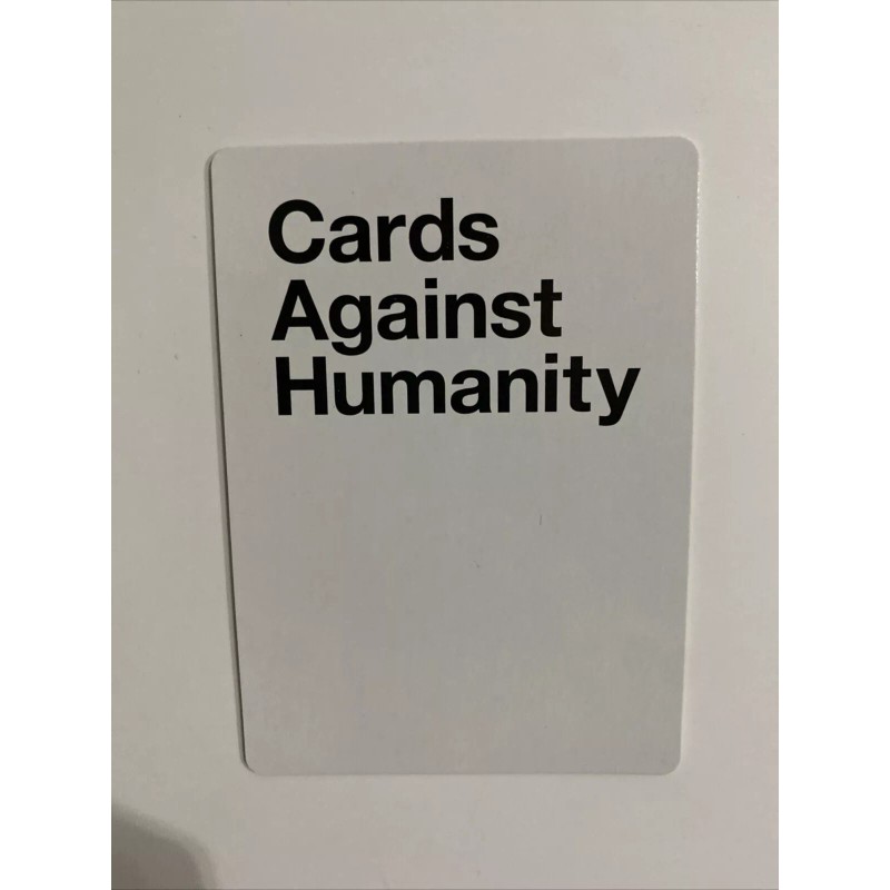 White Blank Custom Card - Expansion #6 - Cards Against
