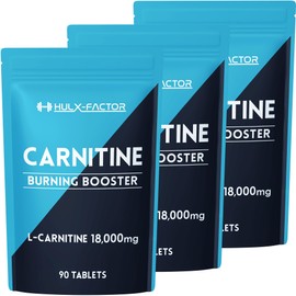 ハルクファクター L-カルニチン 18000mg 3袋セット HMB BCAA マルチビタミン 24成分 ダイエット コエンザイムQ10 サプリ 30日分