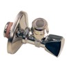 Schell 970090000 Angle Valve with Length Compensation 1/2-Inch Push-On Rosette