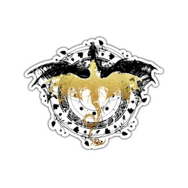 3pcs Fourth Wing Sticker Dragon Rider Sticker Fantasy Books Bookish Kindle Sticker Dragon Inspired Sticker for Kids, Water Bottle Stickers Waterproof Vinyl Phone Decal, Book Sticker 3in