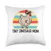 Tiny Dinosaur Mom Chicken Dinosaur Chicken Mom for Women Throw