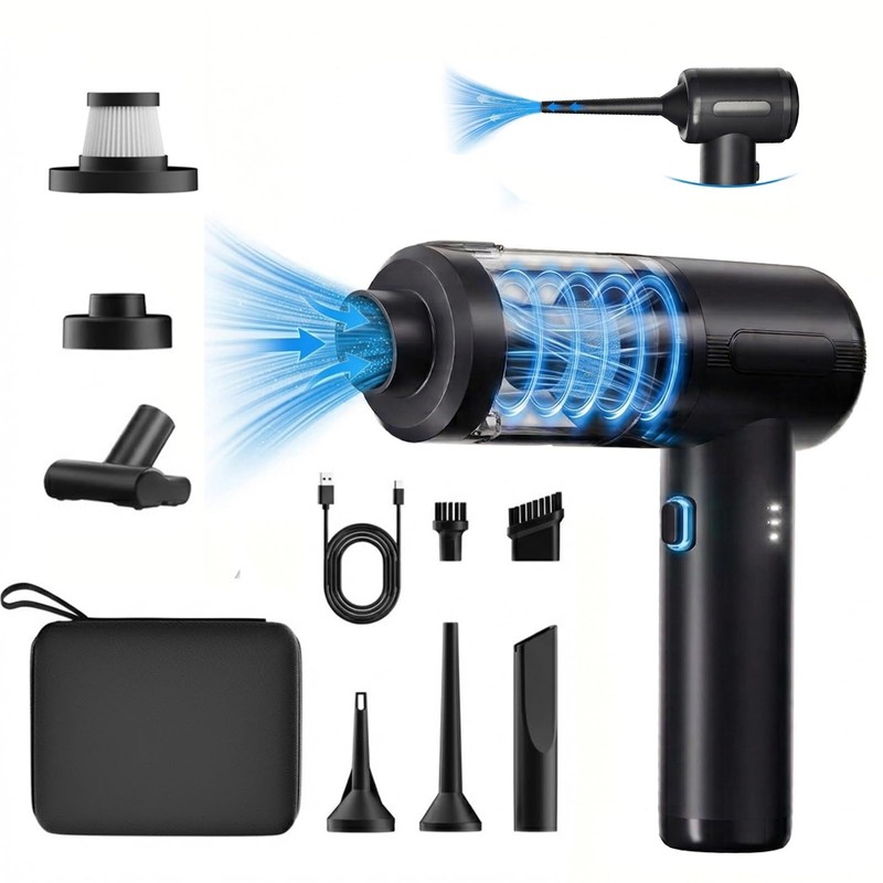 Handheld Car Vacuum Cordless Interior Cleaner, 20000Pa Suction & Air
