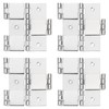 sourcing map Double Acting Hinges Folding Screen, 4Pcs 2.99" Double
