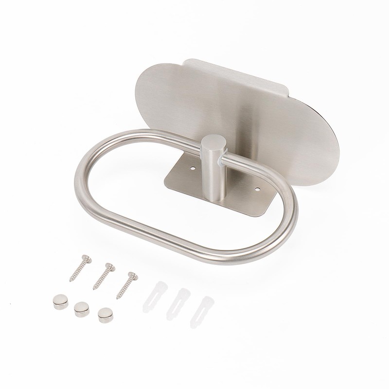 Siyzda Siyzda Hand Towel Ring with Shelf, 304 Stainless Steel