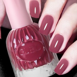 Major Dijit Quick Air Dry Nail Polish Taupe Gray Regular Nail Polish Non UV Gel Hema 0.34 fl oz.