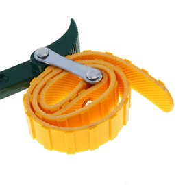 JoyTube Adjustable Rubber Belt Strap Wrench, 6.3" (160mm) Capacity, 23" (585mm) Length Adjustable, 12" (300mm) Steel Handle, Oil Filter Wrench, Jar Pipe Tin Opener