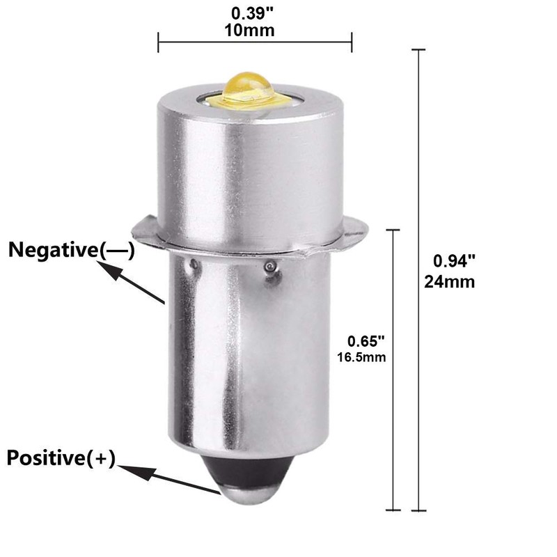 TRLIFE Maglight LED Bulb, Maglight Bulb Replacement for 3-16 C&D