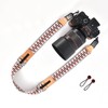 Adjustable Camera Strap for Photographer, Polyester & Genuine Leather Neck