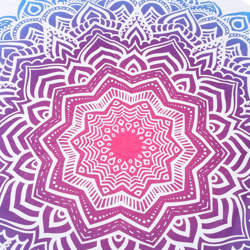 Round Beach Towel Blanket Circular Beach Tassels Blanket Oversized Picnic