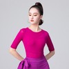 Women's Summer Dance Training Set: Ballet, Latin, Modern Ballroom Jumpsuit Classic Black (Mid-sleeve)+L 2ea
