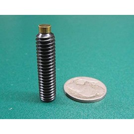 Black Oxide Finish Alloy Steel Brass Tip Set Screw 5/16"-18 x 1.25" (1 1/4") Thread Length 5 pcs