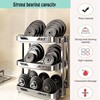 HLHHDFC Foldable Dish Rack,Stainless Steel Drain Rack,3 Tier Dish Drying