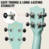 LeSage Soprano Ukulele Starter Kit, 21 Inch Basswood Hawaiian Uke