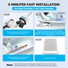 Yupjlia 2 Pack Toilet Handle Replacement Kit, Universal Front Mount