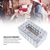 Crystal Tissue Dispenser Elegant Crystal Napkin Holder Decorative Facial Tissue