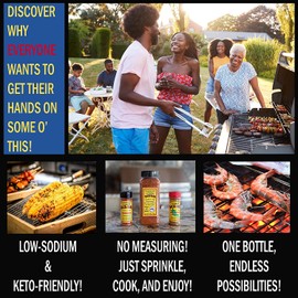 #1 All Purpose Seasoning | BACK-YARD Southern Style Original - 3.45 ounce | Makes Mouth-Watering Food | The Perfect Steak Seasoning, Poultry Seasoning, Fish Seasoning, Vegetable Seasoning | Low Sodium