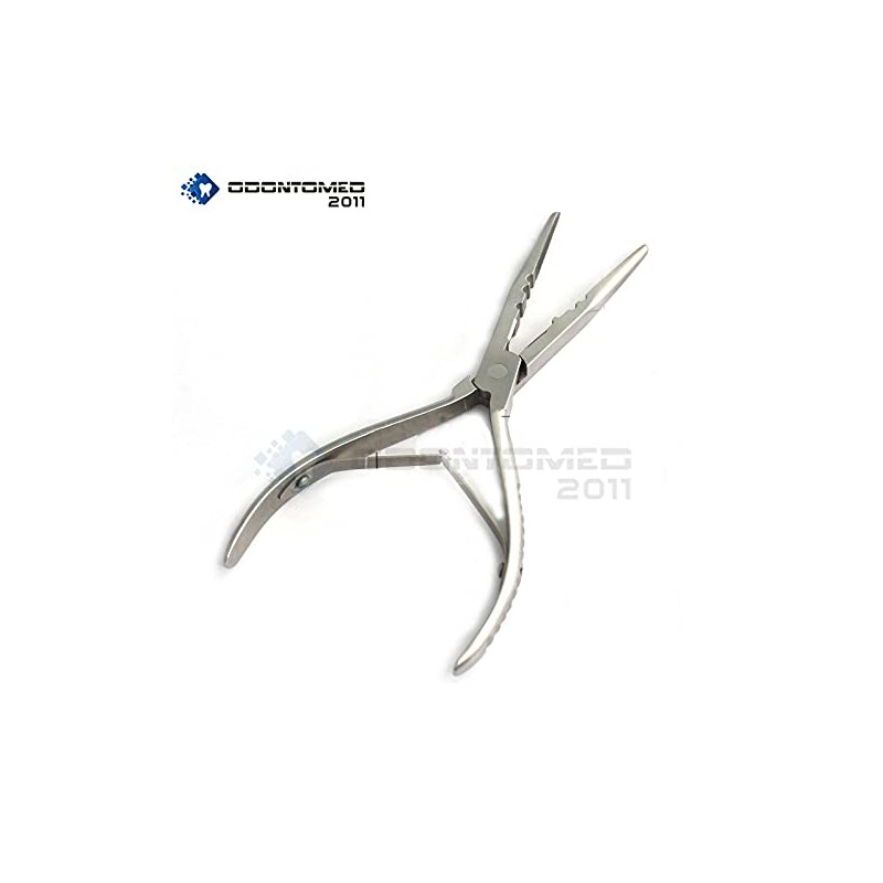 OdontoMed2011 Fisherman's Needle Nose Plier 8" With Spring Stainless Steel