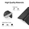 HOSOM 6 Pack Black Exterior Door Hinges 4 Inch, 5/8"