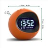 NEWGATE® Digital Centre of The Earth Alarm Clock (Orange with