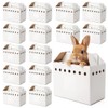 AiSmRu 15 Pack Cardboard Pet Carrier Box for Small Pets,