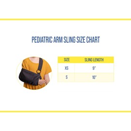 Brace Direct Pediatric Childrens Arm Sling for Kids and Youth- Immobilize Arm and Shoulder- Cast Support, Post Surgery, Arm, Wrist & Hand Injury, Fractures, Sprains- Left or Right Arm from