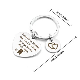 Hightopup Keyring Girlfriend Boyfriend Gift For Boyfriend Husband Gift Ideas For Couples Gifts For Both Keyrings Funny Birthday Gift For Men Valentine's Day For Him, Silver1