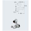 Kakudai 100-114 Adjustment Crank with Watering Holes
