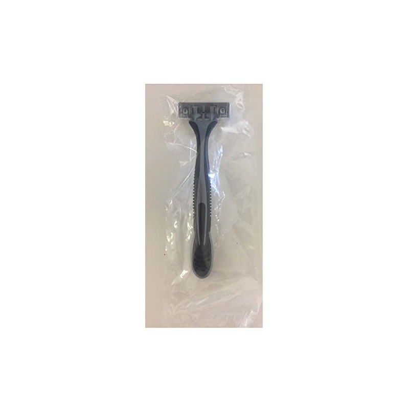 Club Classic Individually Wrapped Pivot Triple Blade Razor - Black/Grey