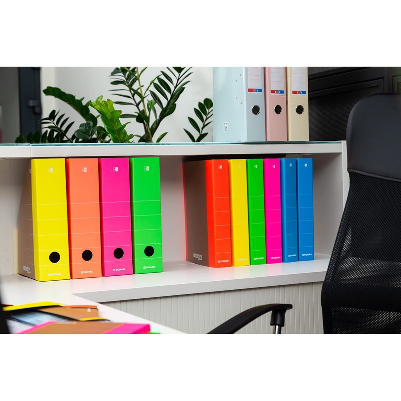 DONAU LIFE 2060001FSC-06 Folder with Elastic Band, Cardboard, Grammage 500