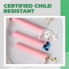 Kopperko 116mm Plastic Pop Top Tubes - Child Resistant, Pink,