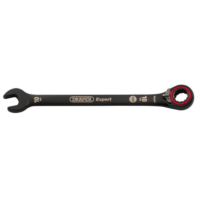 Draper 03900 Expert HI-TORQ Metric Reversible Ratchet Combination Spanner, 10mm,