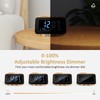 USCCE Digital Alarm Clock Radio - 0-100% Dimmer, Dual Alarm
