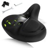 Bicycle Saddle Wide Bicycle Saddle, Waterproof, Breathable, Comfortable, Soft, for