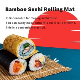 Bamboo Sushi Rolling Mat, Sushi roll maker, Sushi bazooka (11"x11")