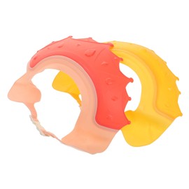 SHOWERORO 2pcs Baby Bath Hat For Kids, Adjustable Hair Washing Visor Cap, 0-9 Years Toddler Shower Shield For Eye And Ear Protection