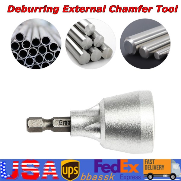 Unbranded Deburring External Chamfer Tool Deburring Drill Bit w/ HSS