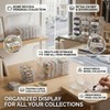 Patch Display 12 Compartment Acrylic Button Display Case for Pins