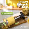 CE Compass Pineapple Corer Slicer Peeler, Stainless Steel Eye Remover
