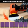 16.8V Cordless Electric Sander with 36PCS Sandpapers, 3500 RPM, 3.0Ah