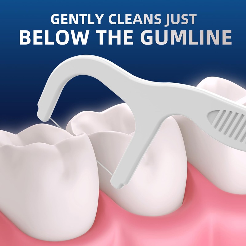 VINSULLA Professional Clean Flossers, Toothpick, Extra Strong Floss Picks, 150