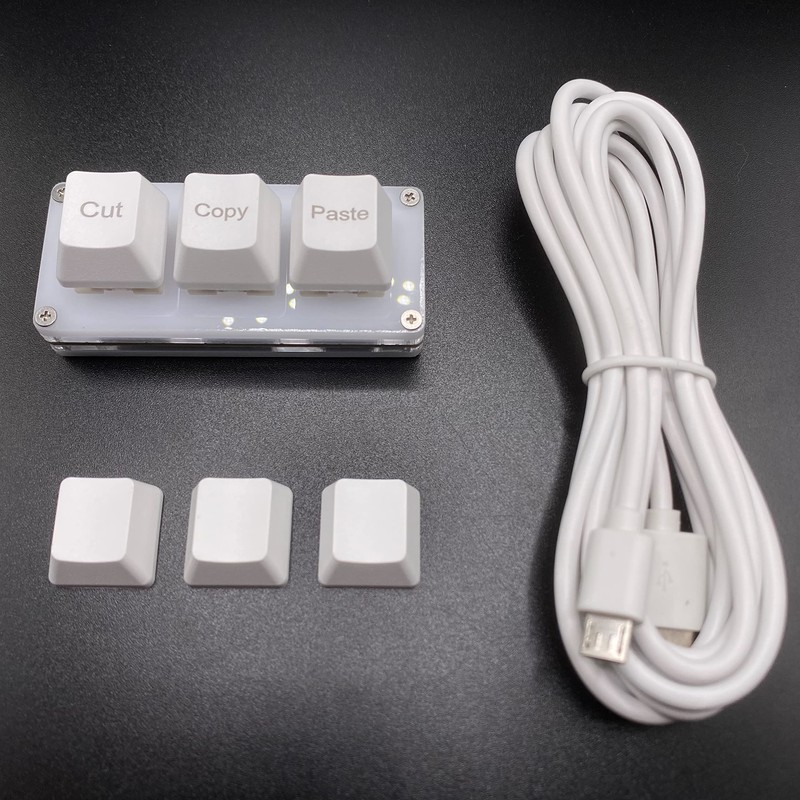 BTXETUEL Mini 3-Key Cut Copy Paste Keyboard Ctrl X C