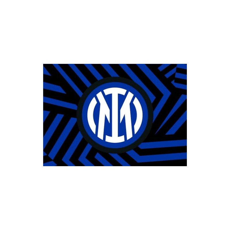 Inter Flag Size 70 x 50 cm with new geometric