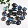 Vesaneae Moonstone Oval Palm Stones, Natural Moonstone Crystal, Pocket Massage