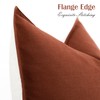 Foindtower Set of 2 Decorative Cotton Linen Throw Pillow Covers