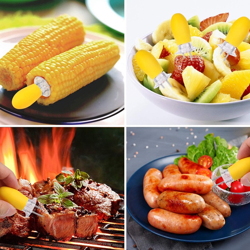 10Pcs/5Paris Corn Holders Corn on The Cob Stainless Steel Corn