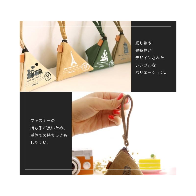 Suitcase Company GPT Mini Pouch, Triangular Strap, Coin Purse, Small,