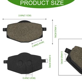 LOCOPOW Front Brake Pads for Yamaha DT125 1986 1987 DT 125 RE 2004-2007 YBR 125 2005-2006 DT 200 1987 XT 225 Serrow XT 350 1985-1995 TT 600 N Frame 1985-1988