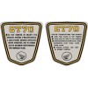 Honda CT70 K4 "Trail 70" Complete Set frame Decals, Graphics,