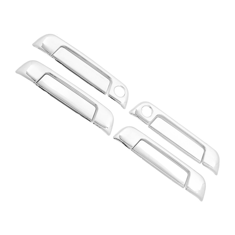 4 Sets Exterior Door Handle Cover ABS Chrome Weatherproof Replacement